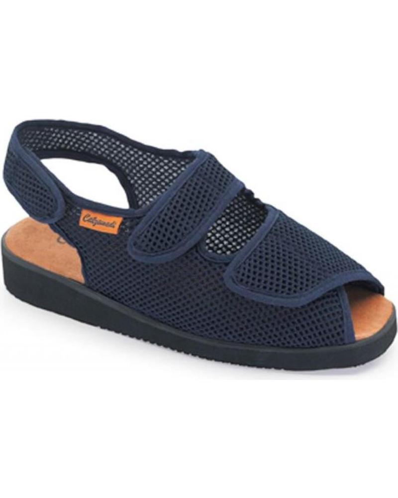 Sandalen für Damen und Herren CALZAMEDI DOMESTICO ZAPATILLA DE TELA COMODA UNISEX AZUL
