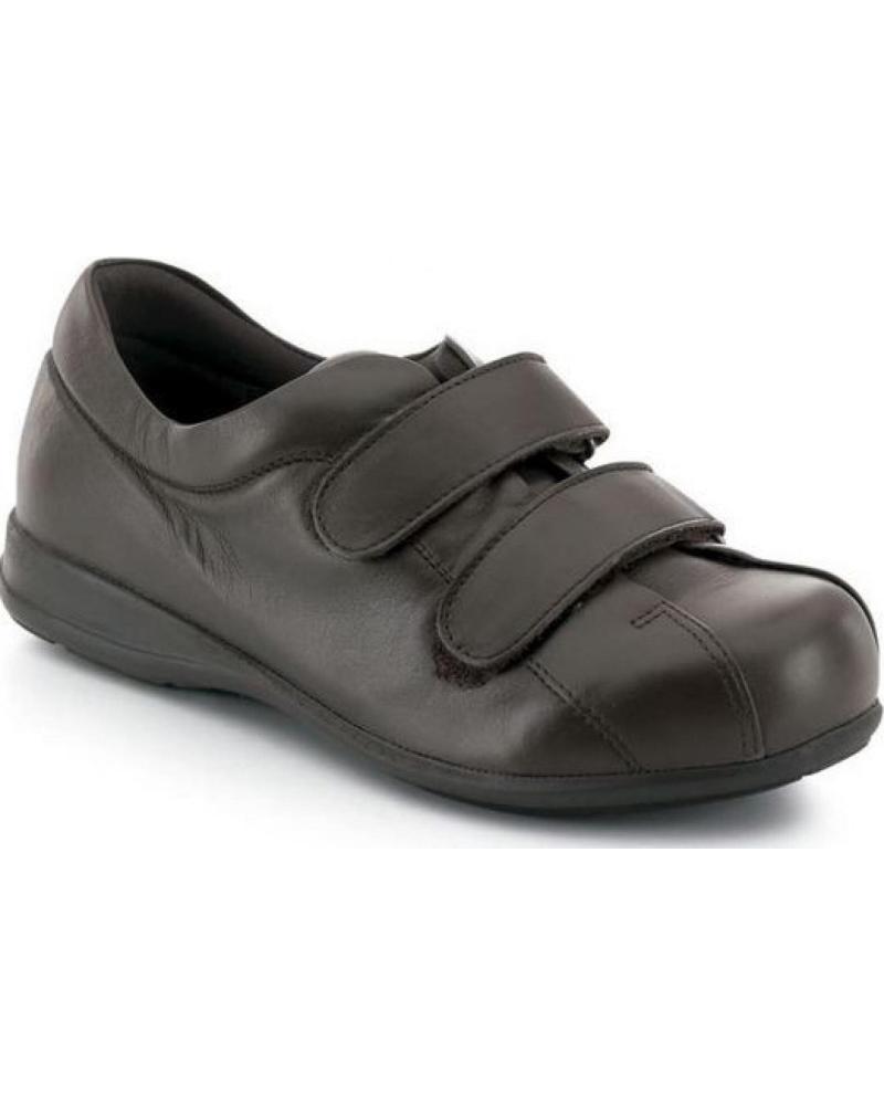 Zapatos de Mujer y Hombre CALZAMEDI ZAPATOS VELCRO UNISEX PIE DIABETICO MARRON