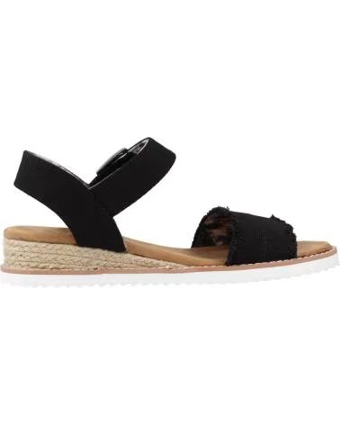 SANDALI SKECHERS DESERT KISS ADOBE PRINCESS DONNA NERO BLK