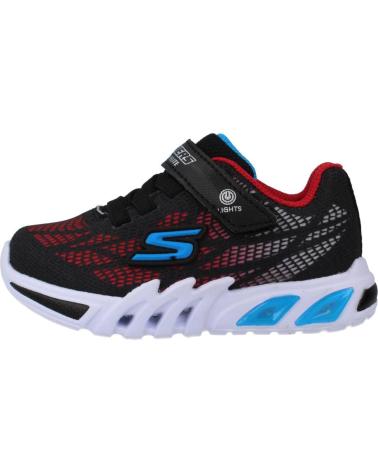 boy Trainers SKECHERS ZAPATILLAS NINO MODELO FLEX-GLOW ELITE-VORLO COLOR NEGRO BKR BKRB