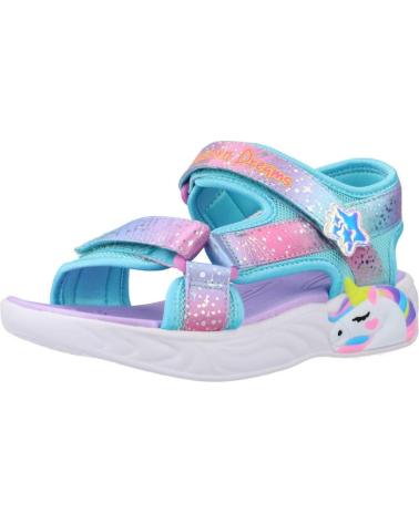 Sandales pour Fille SKECHERS SANDALIAS NINA MODELO UNICORN COLOR VIOLETA PRMT
