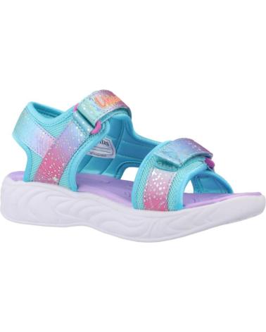 Sandales pour Fille SKECHERS SANDALIAS NINA MODELO UNICORN COLOR VIOLETA PRMT