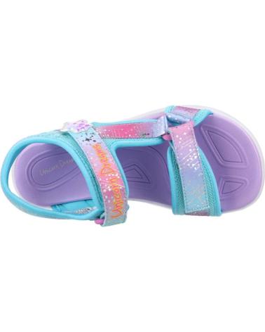 Sandales pour Fille SKECHERS SANDALIAS NINA MODELO UNICORN COLOR VIOLETA PRMT