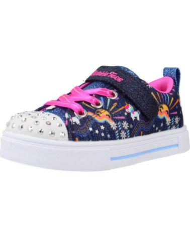Sportif-De-Niña-SKECHERS-ZAPATILLAS-NINA-MODELO-TWINKLE-SPARKS-COLOR-AZUL-NVMT
