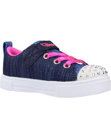 Sportif-De-Niña-SKECHERS-ZAPATILLAS-NINA-MODELO-TWINKLE-SPARKS-COLOR-AZUL-NVMT