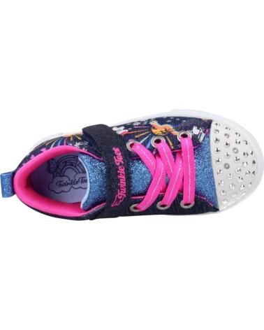 Sportif-De-Niña-SKECHERS-ZAPATILLAS-NINA-MODELO-TWINKLE-SPARKS-COLOR-AZUL-NVMT
