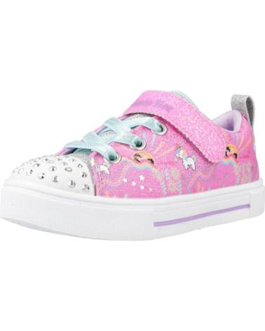 Sportif-De-Niña-SKECHERS-ZAPATILLAS-NINA-MODELO-TWINKLE-SPARKS-COLOR-ROSA-PKMT