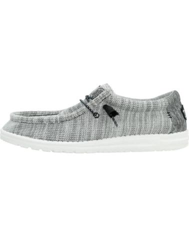 Sapatos de Homem HEY DUDE INFORMALES HOMBRE MODELO WALLY STRETCH MIX COLOR GRIS YINYNG