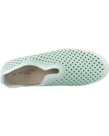 Schuhe für Damen MARCA INEXISTENTE ILSE JACOBSEN A 463-LAURELGREEN SNEAKER AUS GELOCHTEM STOFF GRÜN VERDE