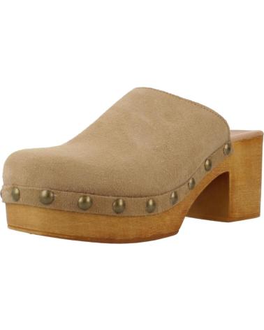 Zapatos de tacón per Donna YELLOW ZUECOS MUJER MODELO ANDREA COLOR MARRON CLARO HABANA