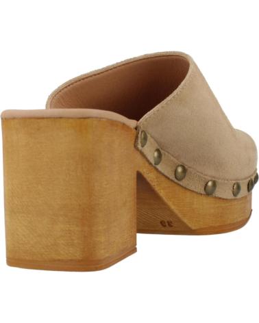 Zapatos de tacón per Donna YELLOW ZUECOS MUJER MODELO ANDREA COLOR MARRON CLARO HABANA