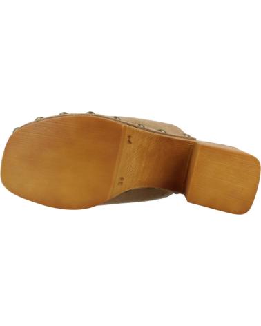 Zapatos de tacón per Donna YELLOW ZUECOS MUJER MODELO ANDREA COLOR MARRON CLARO HABANA