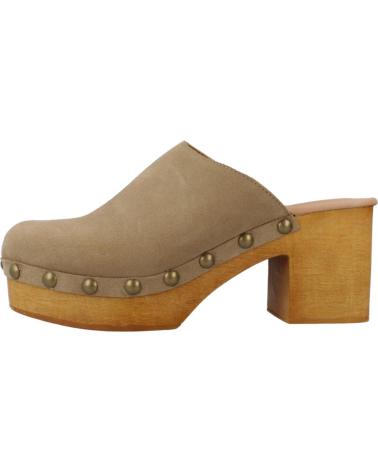 Zapatos de tacón per Donna YELLOW ZUECOS MUJER MODELO ANDREA COLOR MARRON TOPO