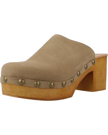 Zapatos de tacón per Donna YELLOW ZUECOS MUJER MODELO ANDREA COLOR MARRON TOPO