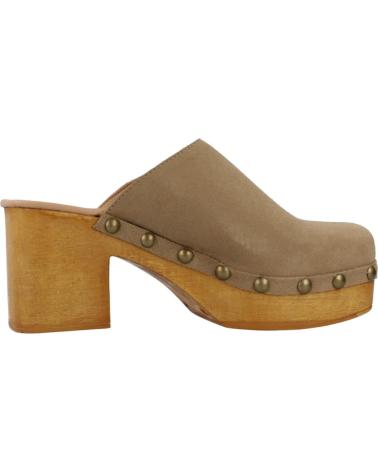 Zapatos de tacón per Donna YELLOW ZUECOS MUJER MODELO ANDREA COLOR MARRON TOPO