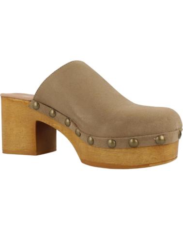 Zapatos de tacón per Donna YELLOW ZUECOS MUJER MODELO ANDREA COLOR MARRON TOPO