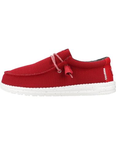 Nauticos-De-Hombre-HEY-DUDE-INFORMALES-HOMBRE-MODELO-WALLY-SPORT-COLOR-ROJO-RED