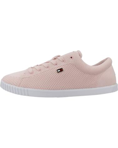 Sneaker-De-Mujer-TOMMY-HILFIGER-ZAPATILLAS-MUJER-MODELO-FLAG-LACE-UP-SNEAKER-KNI-COLOR-ROSA-TJQ