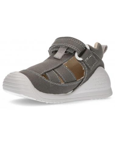 Sandálias de Menina e Menino BIOMECANICS SANDALIAS LONA BEBE AZAI GRIS