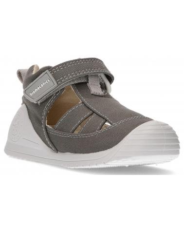 Sandálias de Menina e Menino BIOMECANICS SANDALIAS LONA BEBE AZAI GRIS
