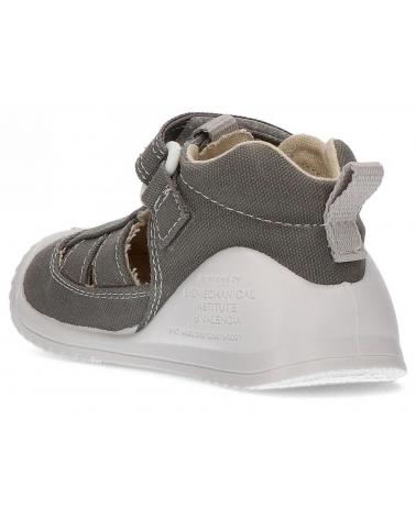 Sandálias de Menina e Menino BIOMECANICS SANDALIAS LONA BEBE AZAI GRIS