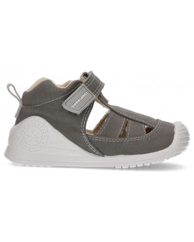 Sandálias de Menina e Menino BIOMECANICS SANDALIAS LONA BEBE AZAI GRIS