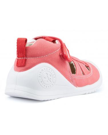 Sandali per Bambina e Bambino BIOMECANICS SANDALIAS LONA BEBE AZAI ROJO