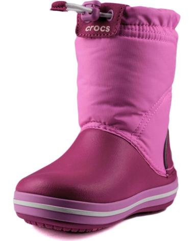 Stivali da pioggia per Bambina e Bambino CROCS CROCBAND LODGEPOINT BOOT KIDS ROSA