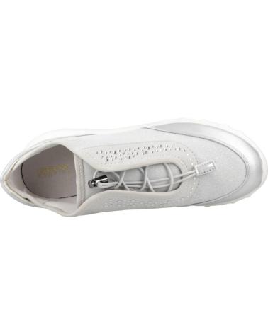 Sneaker für Damen GEOX DEPORTIVO CASUAL DE PIEL Y TELA CON SUELA DE GOMA SILVER GRIS
