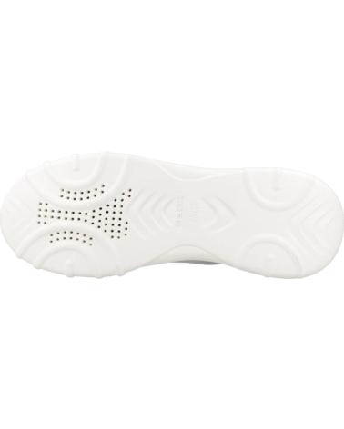 Sneaker für Damen GEOX DEPORTIVO CASUAL DE PIEL Y TELA CON SUELA DE GOMA SILVER GRIS