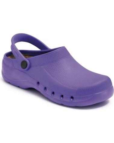 Tamancos de Mulher e Homem CALZAMEDI ZUECO SANITARIO PVC COMODO Y ANATOMICO UNISEX MORADO