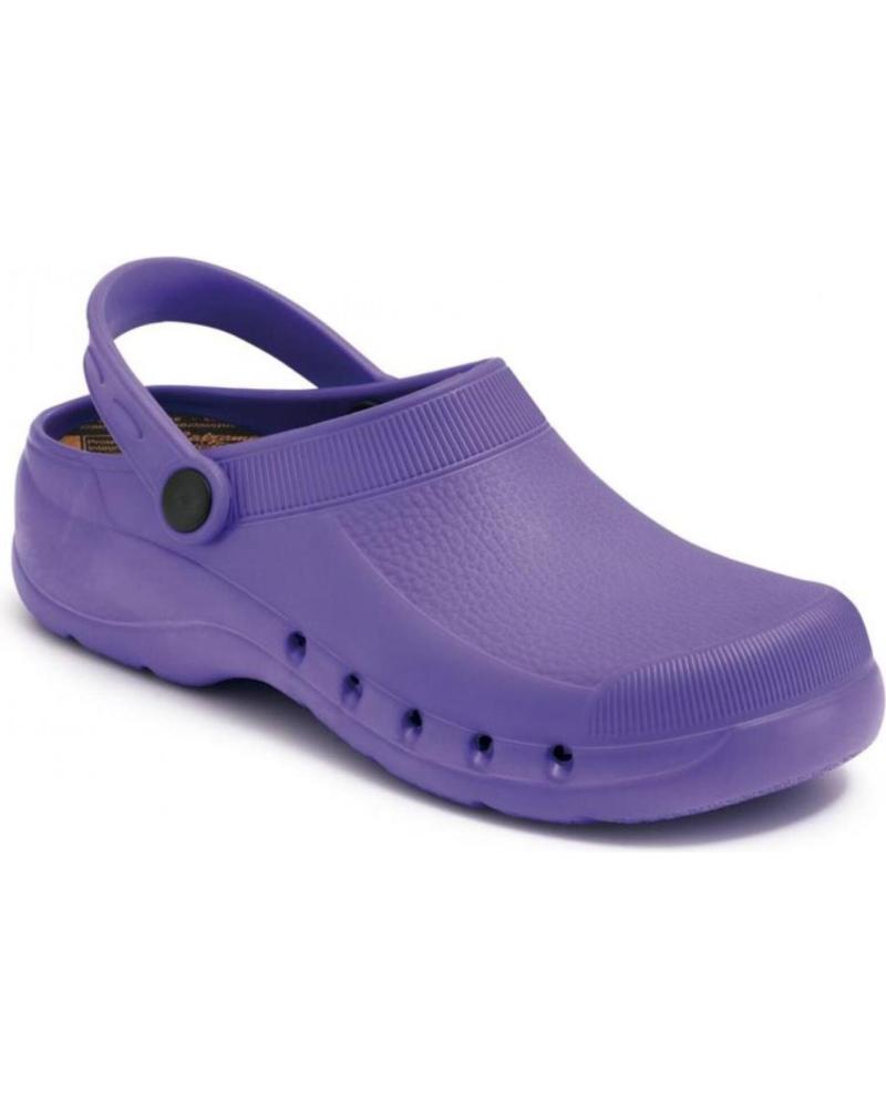 Woman and Man Clogs CALZAMEDI ZUECO SANITARIO PVC COMODO Y ANATOMICO UNISEX MORADO