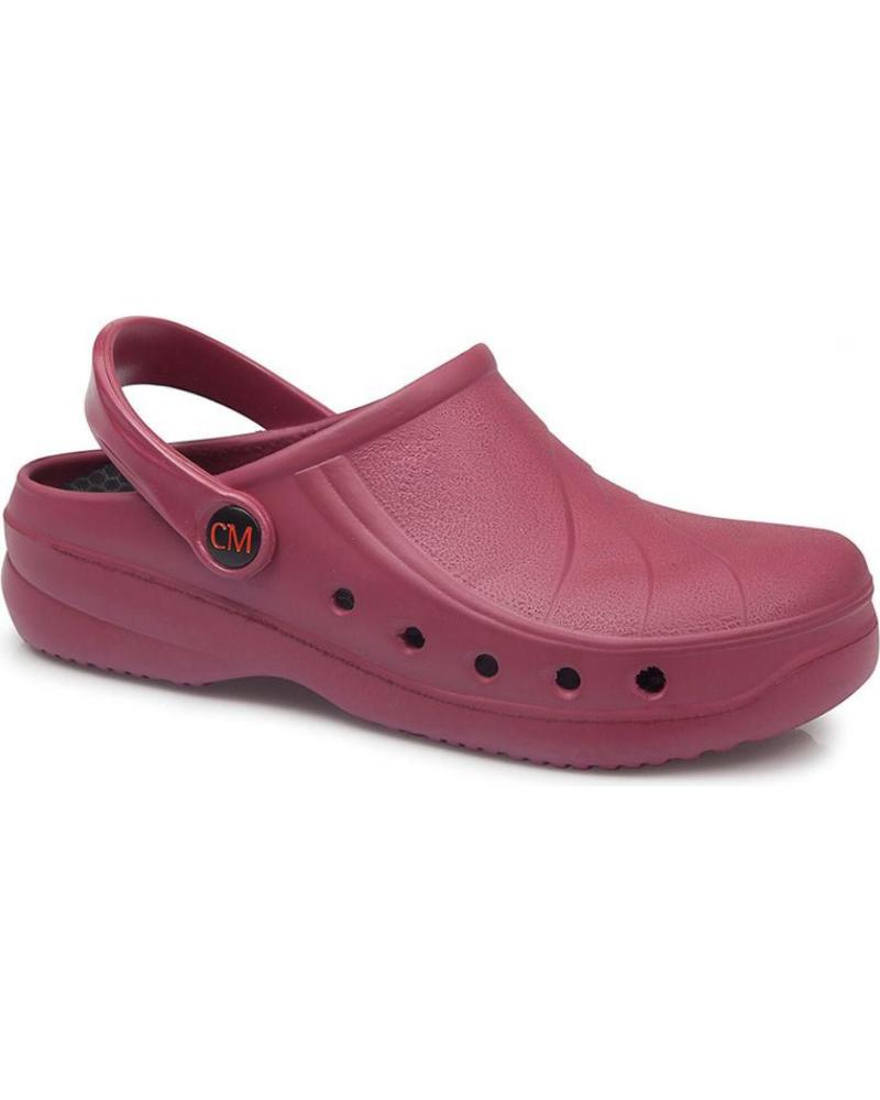 Woman and Man Clogs CALZAMEDI ZUECO DE TRABAJO ANATOMICO UNISEX BURDEOS