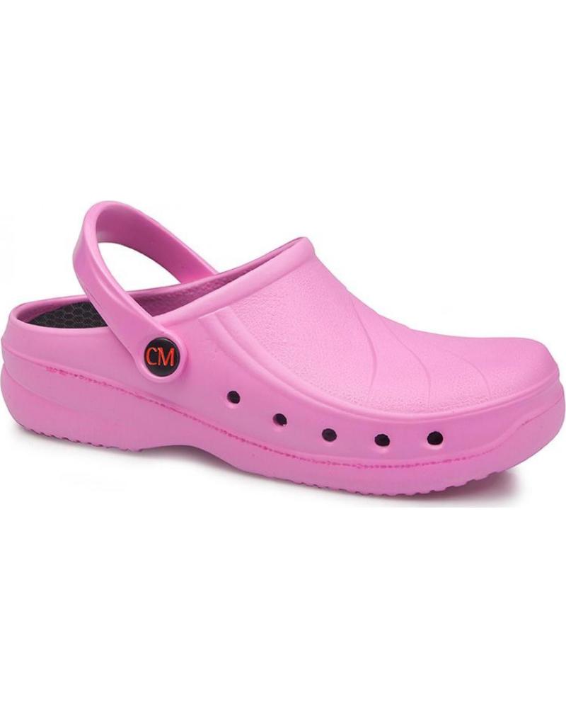 Woman and Man Clogs CALZAMEDI ZUECO DE TRABAJO ANATOMICO UNISEX ROSA