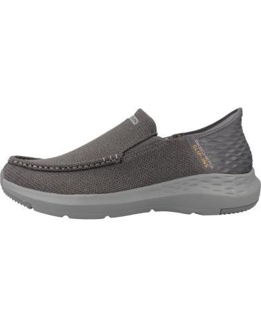 Tênis-casuais-para-homens-SKECHERS-ZAPATILLAS-HOMBRE-MODELO-SLIP-INS-204804S-COLOR-GRIS-GRY