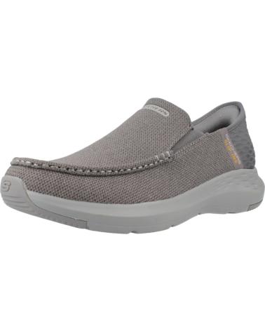 Tênis-casuais-para-homens-SKECHERS-ZAPATILLAS-HOMBRE-MODELO-SLIP-INS-204804S-COLOR-GRIS-GRY