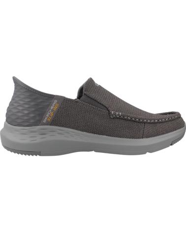 Tênis-casuais-para-homens-SKECHERS-ZAPATILLAS-HOMBRE-MODELO-SLIP-INS-204804S-COLOR-GRIS-GRY
