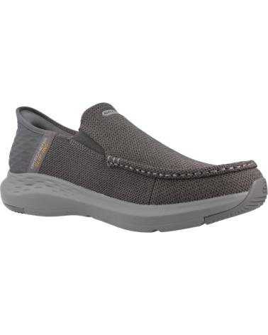 Tênis-casuais-para-homens-SKECHERS-ZAPATILLAS-HOMBRE-MODELO-SLIP-INS-204804S-COLOR-GRIS-GRY