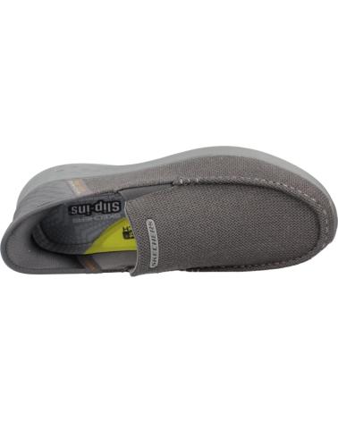 Tênis-casuais-para-homens-SKECHERS-ZAPATILLAS-HOMBRE-MODELO-SLIP-INS-204804S-COLOR-GRIS-GRY