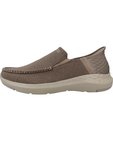 Tênis-casuais-para-homens-SKECHERS-ZAPATILLAS-HOMBRE-MODELO-SLIP-INS-204804S-COLOR-MARRON-TPE