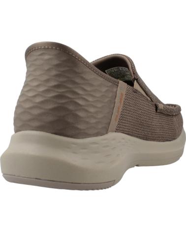 Tênis-casuais-para-homens-SKECHERS-ZAPATILLAS-HOMBRE-MODELO-SLIP-INS-204804S-COLOR-MARRON-TPE
