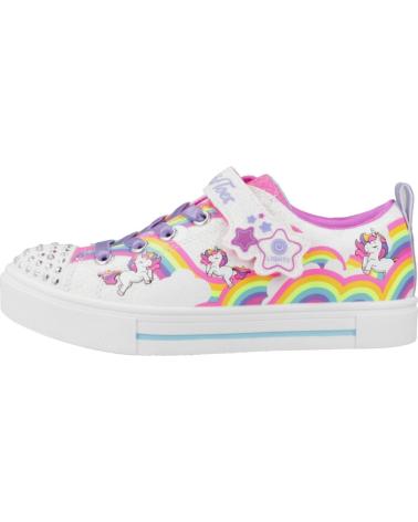 Esportes  de Menina SKECHERS ZAPATILLAS NINA MODELO TWINKLE TOES TWINKLE SPARK COLOR BLAN WMLT