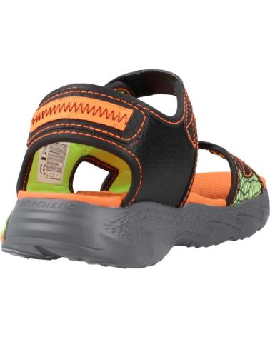 SKECHERS SANDALIAS NINO MODELO CREATURE-SPLASH COLOR NEGRO BKOR