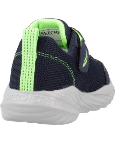 SKECHERS NITRO SPRINT - BLUE KIDS' SNEAKERS WITH NEON DETAILS NVLM