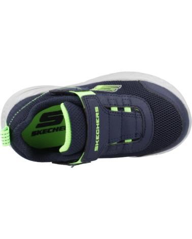 SKECHERS NITRO SPRINT - BLUE KIDS' SNEAKERS WITH NEON DETAILS NVLM