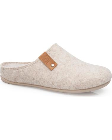 Hausschuhe für Damen und Herren CALZAMEDI ZAPATILLAS DE ESTAR POR CASA UNISEX 6578 BEIGE