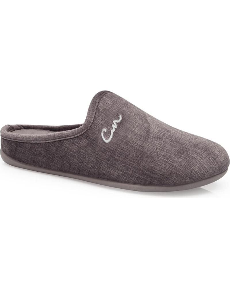 Hausschuhe für Damen und Herren CALZAMEDI ZAPATILLAS DE ESTAR POR CASA UNISEX 6579 GRIS