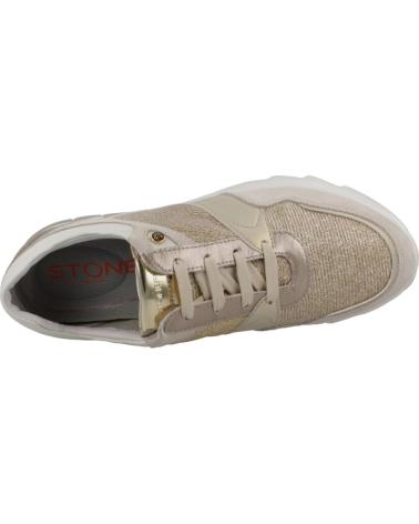 Sneaker für Damen STONEFLY SPOCK 41 GLITTER TEX-VELOUR 220909 ORO MARRóN