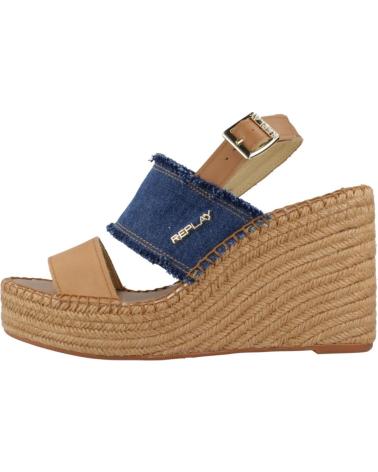 Woman Sandals REPLAY SANDALIAS MUJER MODELO RP4G0026T COLOR MARRON DENIM