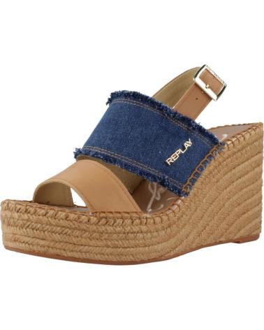Woman Sandals REPLAY SANDALIAS MUJER MODELO RP4G0026T COLOR MARRON DENIM